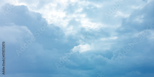 sky clouds blue soft winter pattern effect abstract graphics image surface Low angle side view cumulus clouds. cover page slide template use canvas marble pattern use banner background 