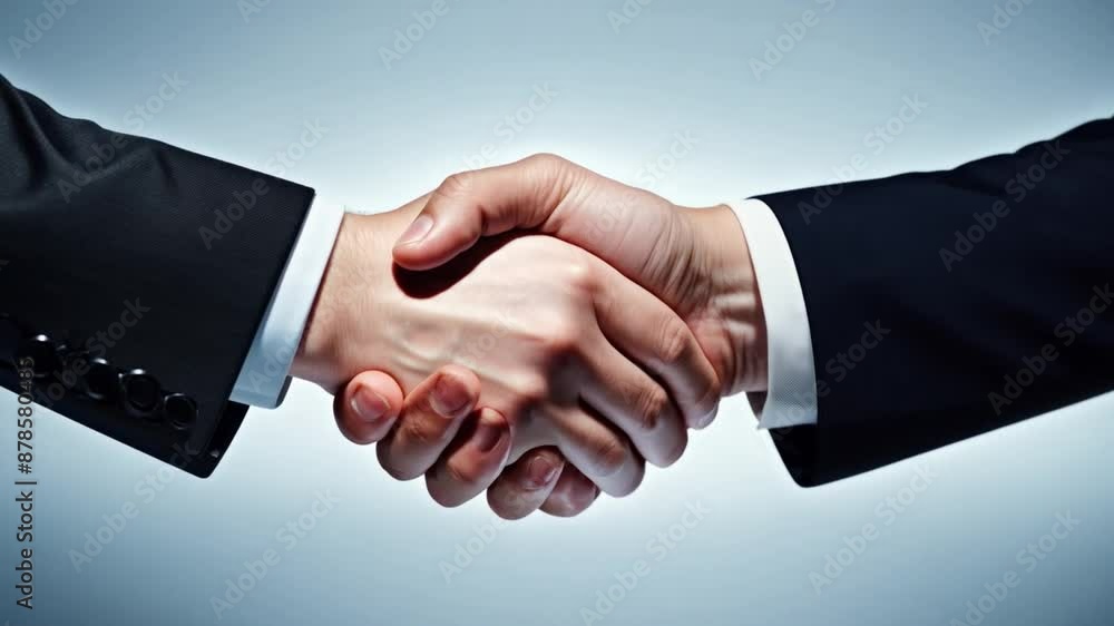 Two people shake hands by raising their hands. Two people shake hands by raising their hands.
