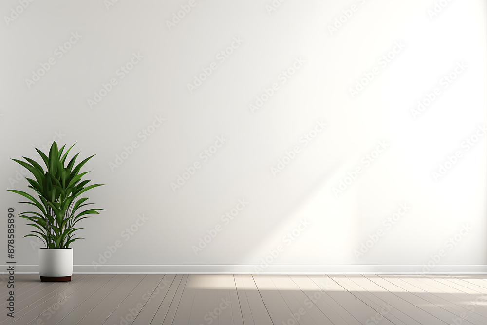 Minimalist white wall with plant and sunlight, perfect for showcasing your design.
Minimalist white wall with plant and sunlight, perfect for showcasing your design.