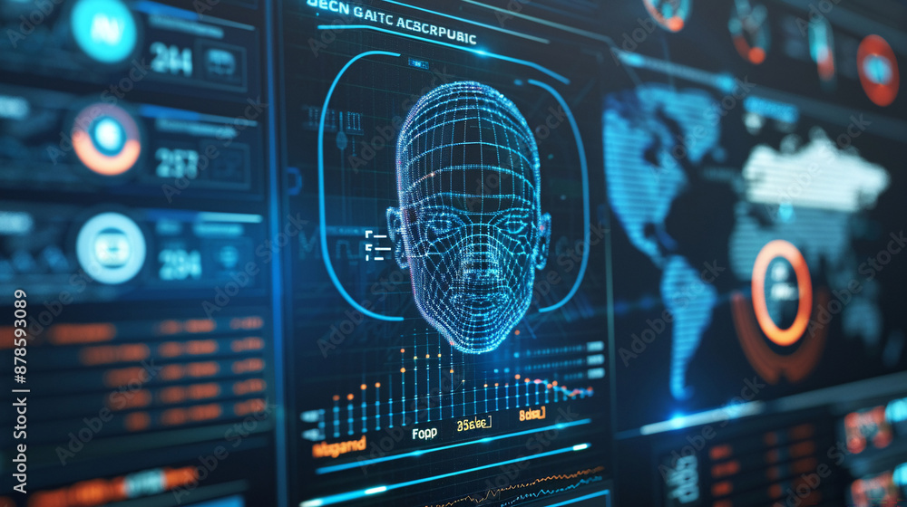 A close-up of a computer screen with AI-generated security reports. technology AI A close-up of a computer screen with AI-generated security reports. technology AI
