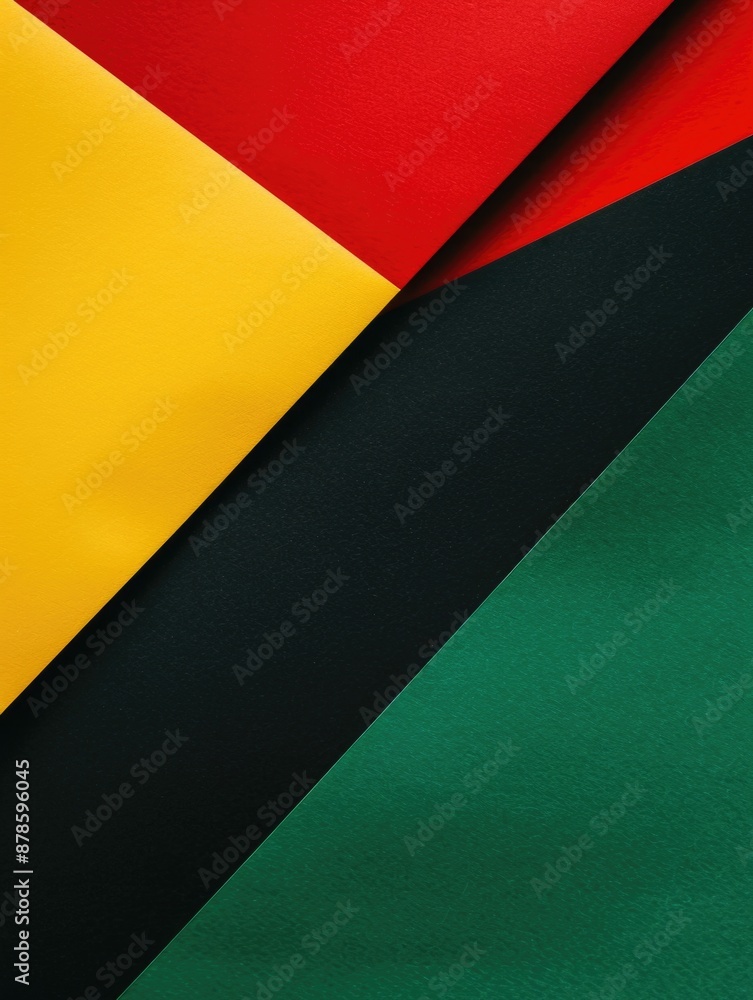 A close-up shot of textured fabric in red, yellow, and green colors A close-up shot of textured fabric in red, yellow, and green colors