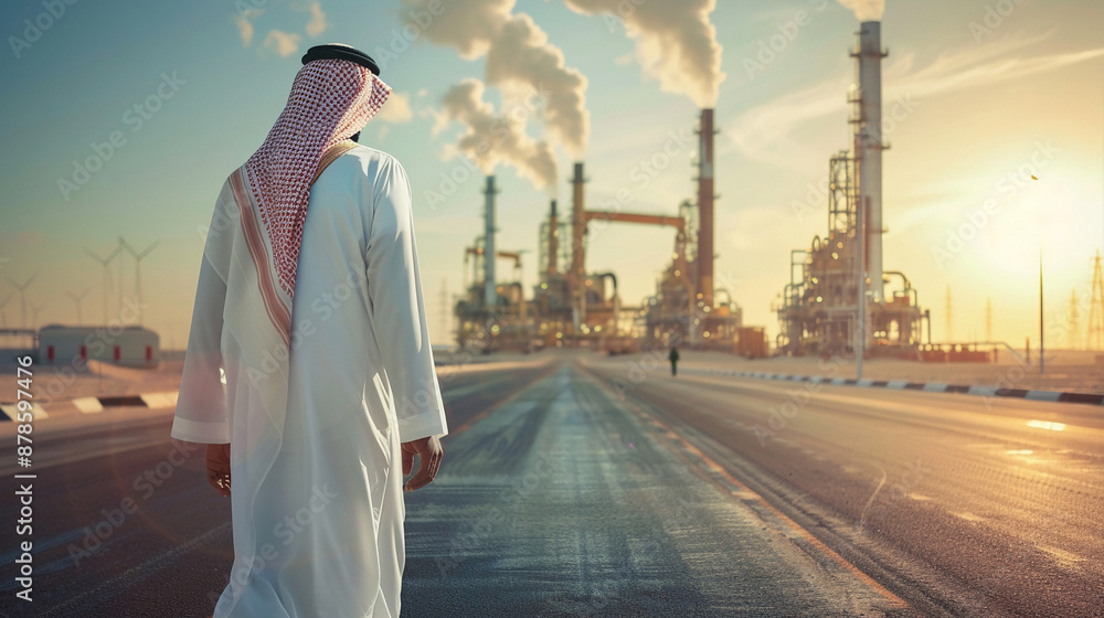 Obraz premium A Saudi financial report detailing the transition to a new oil trade currency. Financial Report