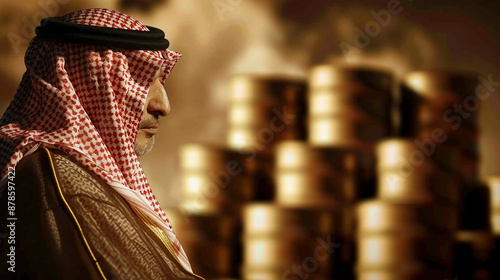 A Saudi financial analyst explaining the implications of the petrodollars end. Financial Analyst photo