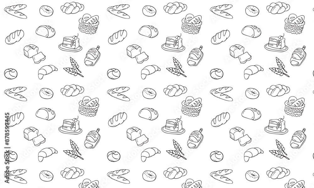 bakery seamless background bakery seamless background