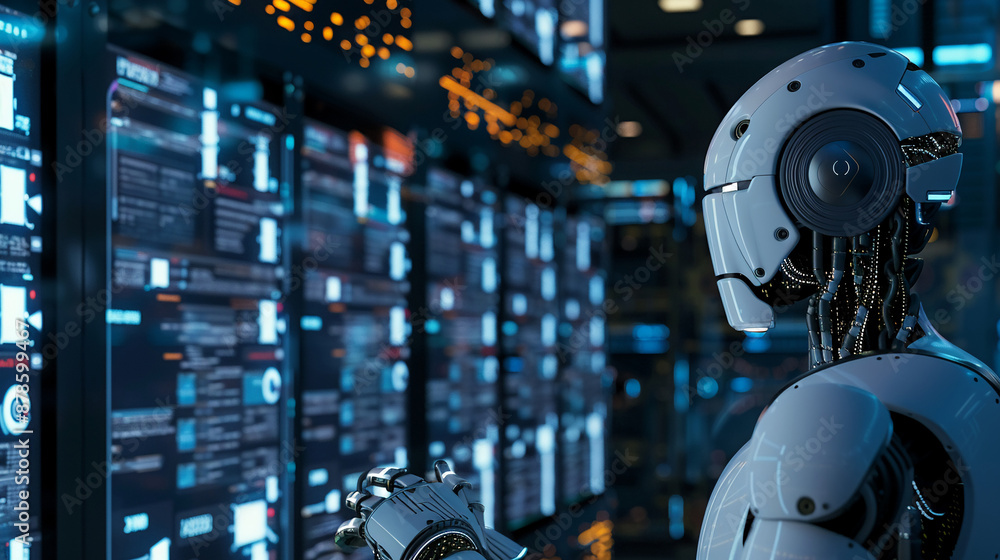 An AI system analyzing logs for suspicious activities. technology AI An AI system analyzing logs for suspicious activities. technology AI