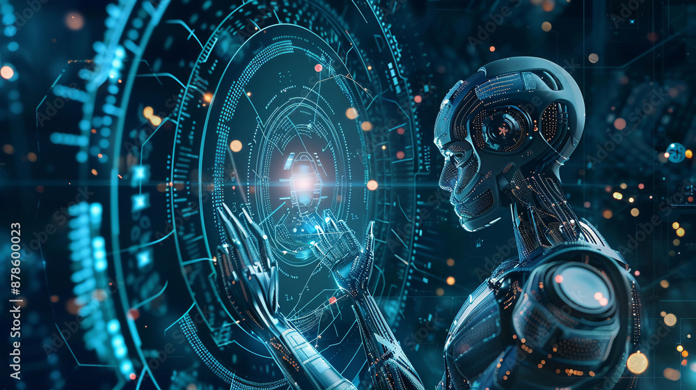 An AI-powered firewall offering advanced protection. technology AI An AI-powered firewall offering advanced protection. technology AI