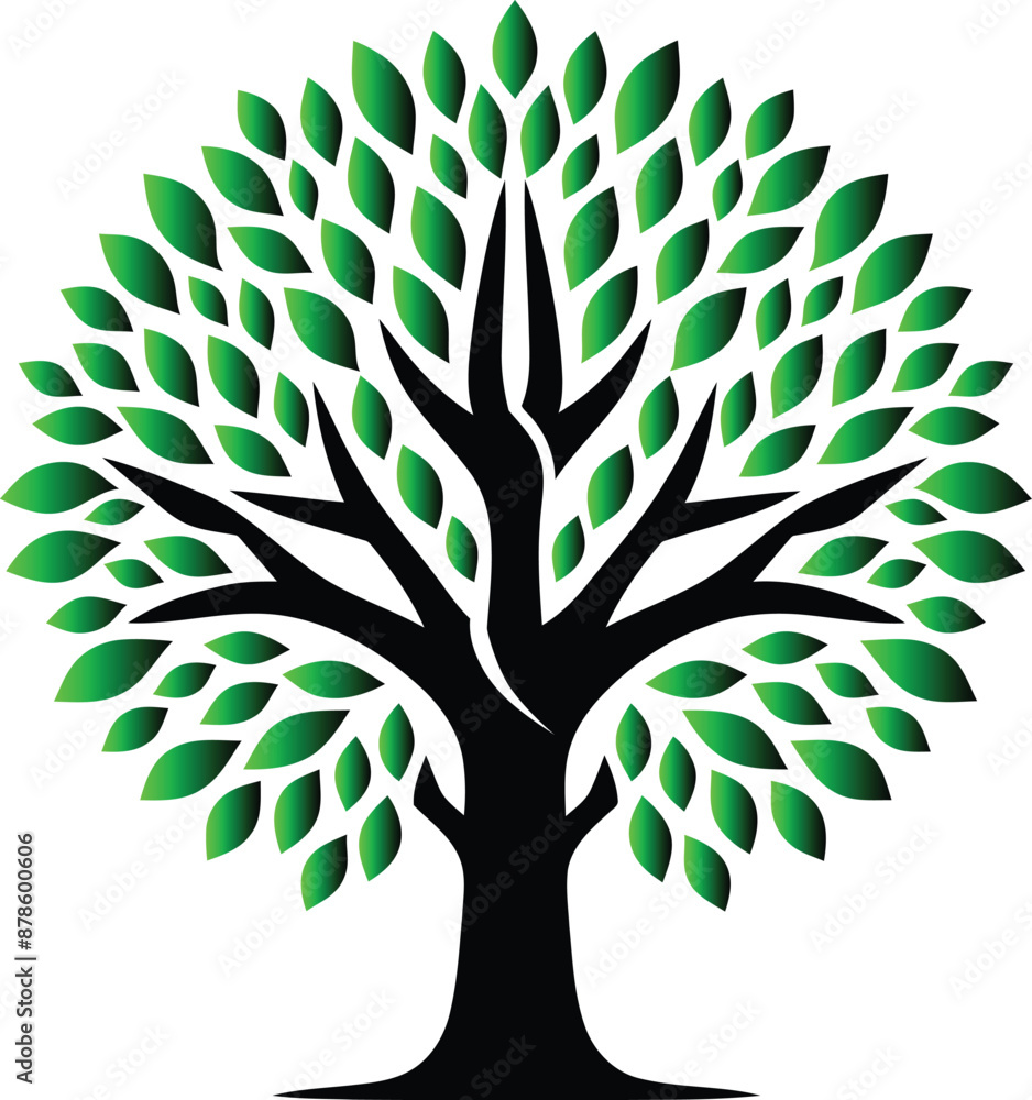 Tree Vector illustration. Tree icon, logo, vector. Tree Vector illustration. Tree icon, logo, vector.