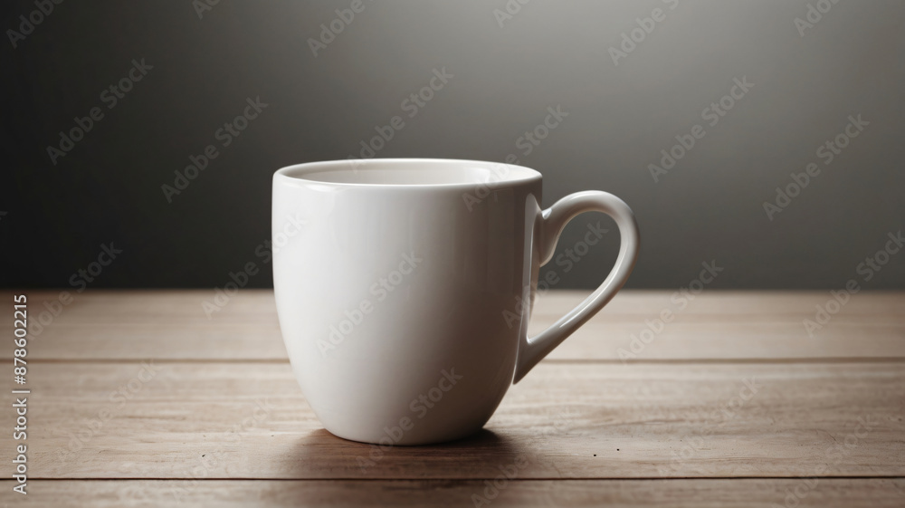 White cup mockup isolated on grey background. Blank Mug, product. Coffee cup. Mug ceramic blank. White cup mockup isolated on grey background. Blank Mug, product. Coffee cup. Mug ceramic blank.