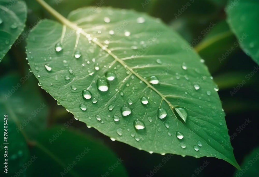 close-up of water droplets on a green leaf, ad shot, copy space for text
close-up of water droplets on a green leaf, ad shot, copy space for text