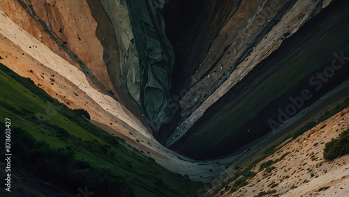 A landscape in flux, constantly reshaped by natural forces ai_generated