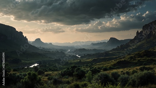 A landscape in flux, constantly reshaped by natural forces ai_generated