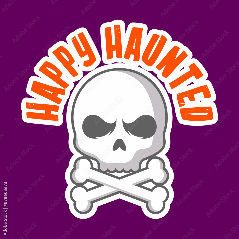 Fototapeta premium Cute halloween element sticker, illustration vector design. Vector eps 10