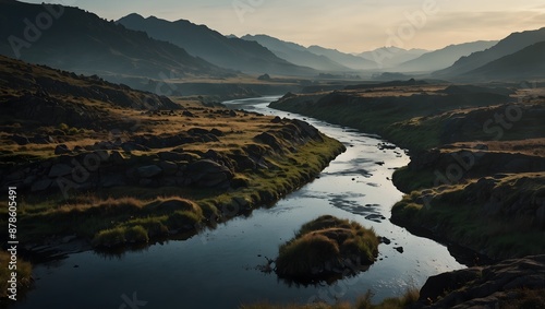 A landscape in flux, constantly reshaped by natural forces ai_generated