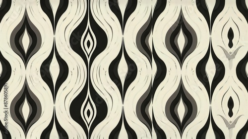 ogee pattern wallpaper