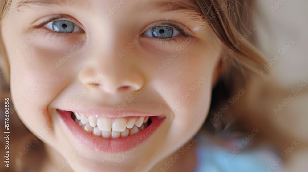 perfect kids smile close up, happy little girl with beautiful white milk tooth, child dental care and stomatology, dentistry perfect kids smile close up, happy little girl with beautiful white milk tooth, child dental care and stomatology, dentistry