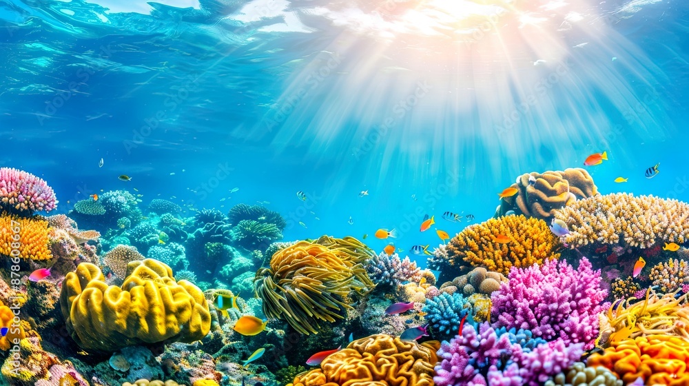 Obraz premium Vibrant Coral Reef Ecosystem