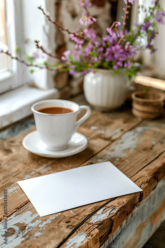 Blank note card mockup Blank note card mockup