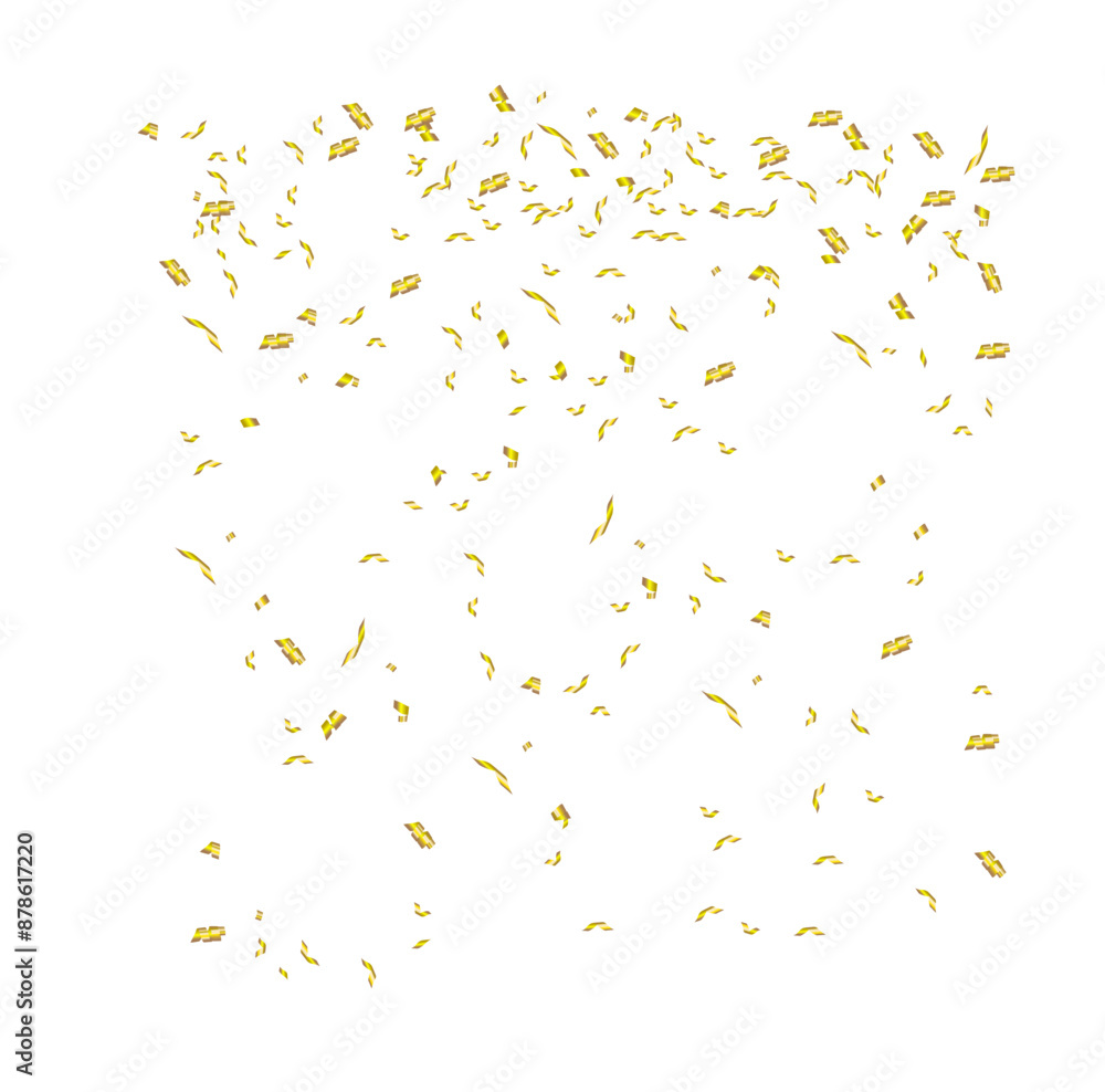 Obraz premium confetti on white, 3d