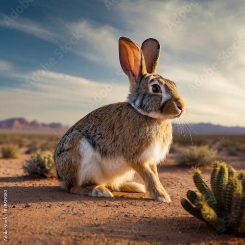 cute desert canyon rabbit