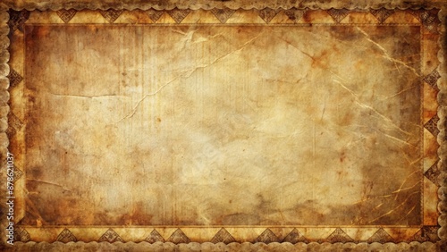 Distressed, vintage-inspired overlay featuring worn, torn, and crumpled frame with grungy texture, perfect for retro-style poster or album cover designs.