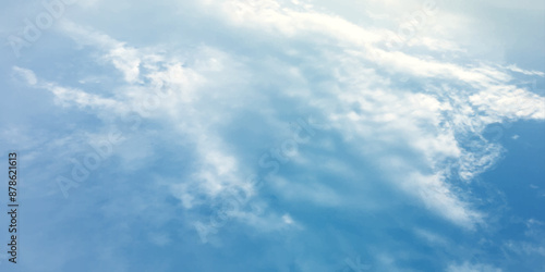 sky clouds blue soft winter pattern effect abstract graphics image surface Low angle side view cumulus clouds. cover page slide template use canvas marble pattern use banner background 
