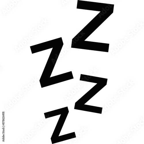 Zzz. Sleeping symbol. Zzz i con. Sleep snore icon,