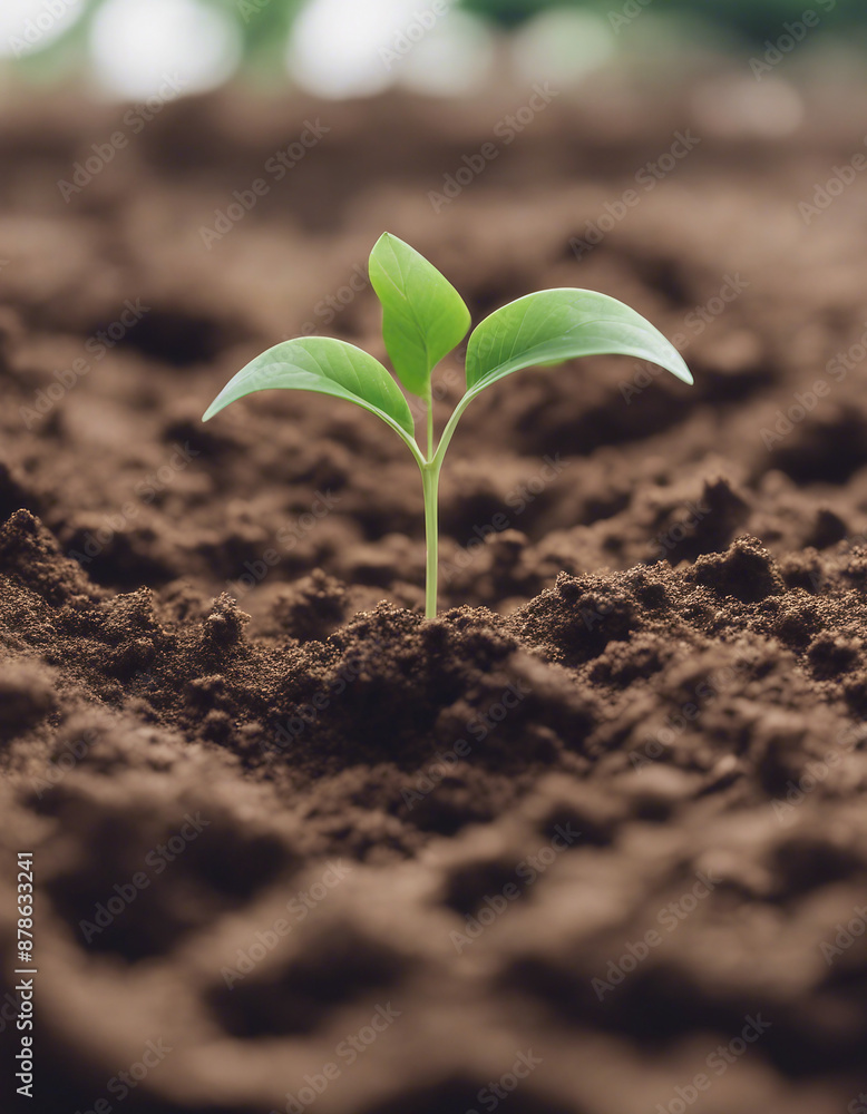 sapling growing in the soil in the palm, green environment concept, commercial shoot, close up view. sapling growing in the soil in the palm, green environment concept, commercial shoot, close up view.