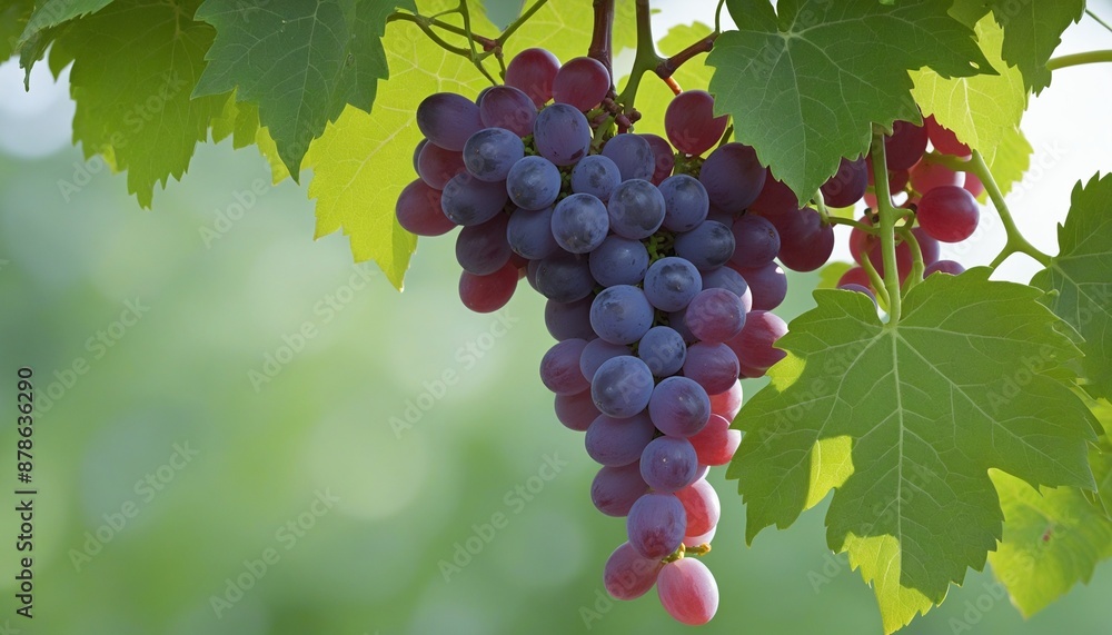 Illustration of a Flocked Vine Growing in a Winery Illustration of a Flocked Vine Growing in a Winery