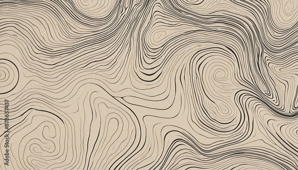 Geometric Wireframe Geospatial Grid Covering Topographic Landscape in Vector Illustration Geometric Wireframe Geospatial Grid Covering Topographic Landscape in Vector Illustration
