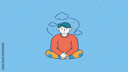A boy is thinking deeply about his future