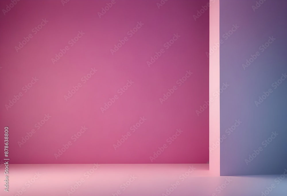 Studio background, Empty Room lilac ombre color wall and flooring. Studio display podium with blurry pink,violet and blue template.Vector banner Futuristic neon for product future cyberspace concept
Studio background, Empty Room lilac ombre color wall and flooring. Studio display podium with blurry pink,violet and blue template.Vector banner Futuristic neon for product future cyberspace concept