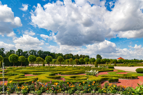 Rundale Palace is one of the most outstanding monuments of Baroque and Rococo art in Latvia. Garden is broken in order of Catherine II photo