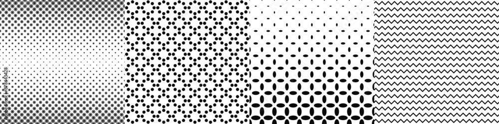Black and white pattern collection Black and white pattern collection