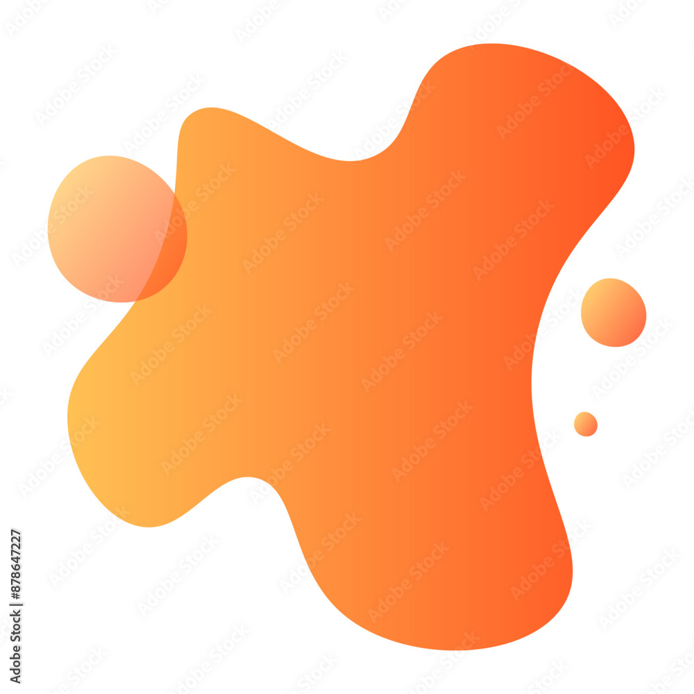 Liquid Abstact Shape Element with Gradation Color Liquid Abstact Shape Element with Gradation Color