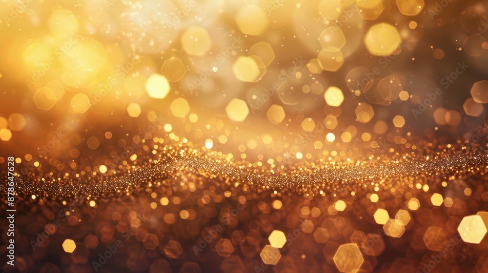 ethereal golden dust particles suspended in a dreamy softfocus atmosphere shimmering lights create a luxurious otherworldly backdrop for elegant events ethereal golden dust particles suspended in a dreamy softfocus atmosphere shimmering lights create a luxurious otherworldly backdrop for elegant events