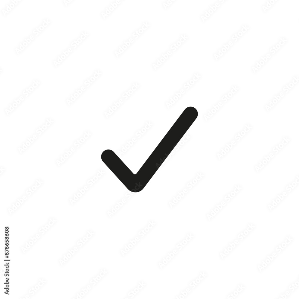 Check mark vector icons. Checklist icon symbol isolated