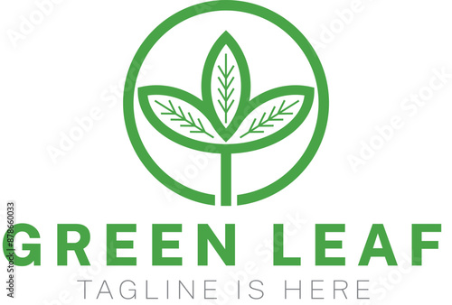 leaf logo ,Vegan vector icon. Organic, bio, eco symbol. Vegan, no meat, lactose free, healthy, fresh and nonviolent food. Round green vector illustration .