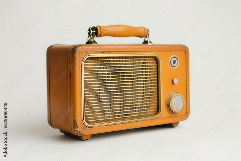 a compact media package, broadcastready, beige background, isolated on white background a compact media package, broadcastready, beige background, isolated on white background