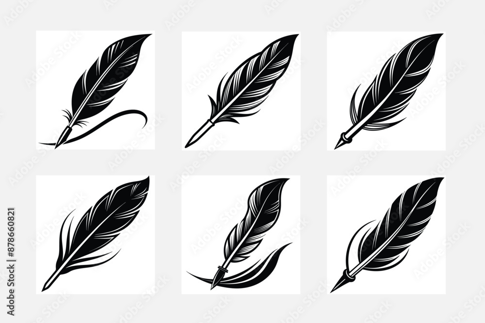 set of feathers set of feathers