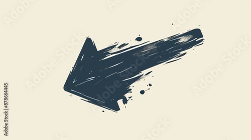 Arrow downward sketch icon for web mobile and infogra