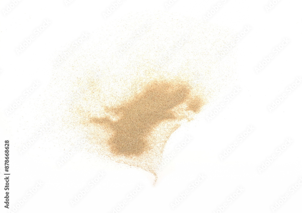 desert sand isolated on white background. desert sand explosion. desert sand isolated on white background. desert sand explosion.