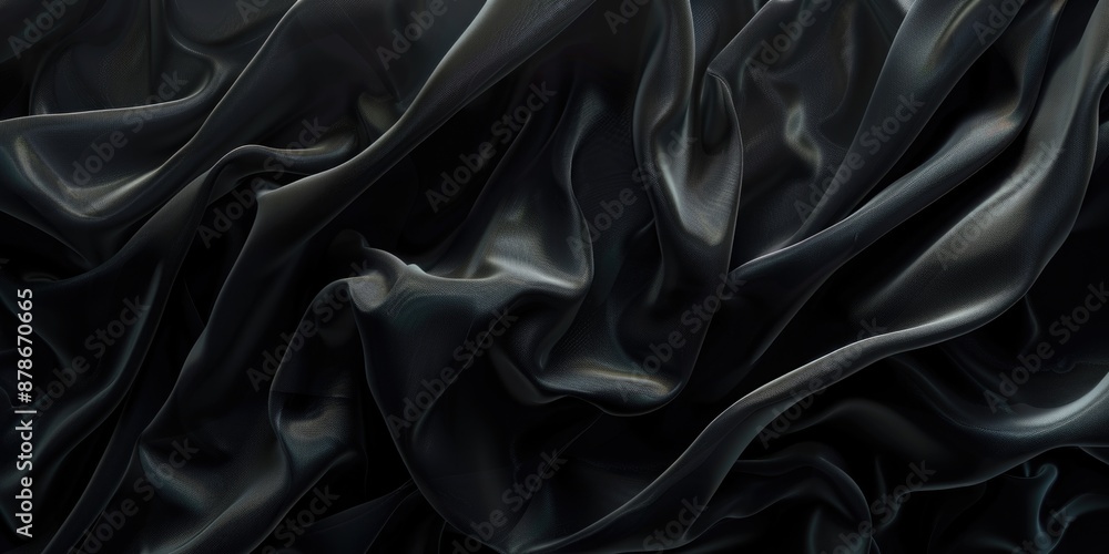 Fototapeta premium A close-up shot of black fabric texture