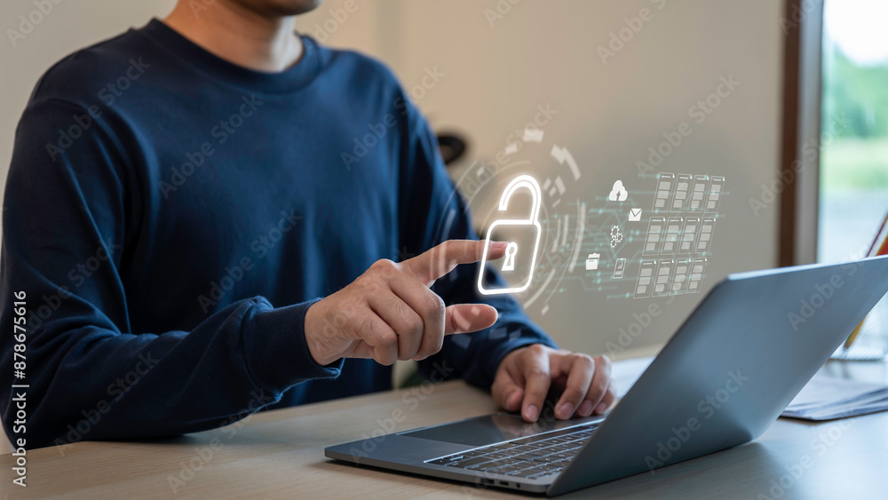 security document information business login file folder, management cybersecurity technology, concept digital security corporate database professional company, connection laptop server cloud screen