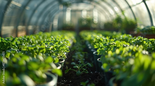 The Greenhouse with Seedlings photo