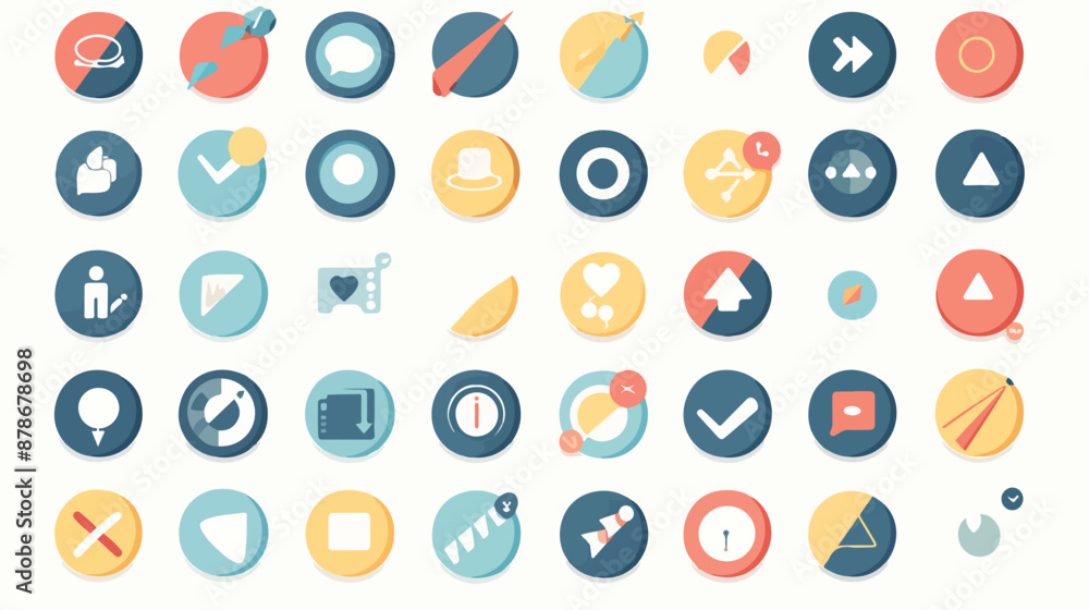 Arrow web icons isolated cursor arrows download Arrow web icons isolated cursor arrows download