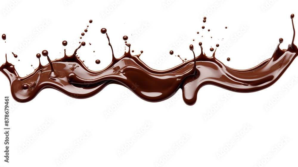 Set of delicious melted chocolate splashes transparent background. Set of delicious melted chocolate splashes transparent background.