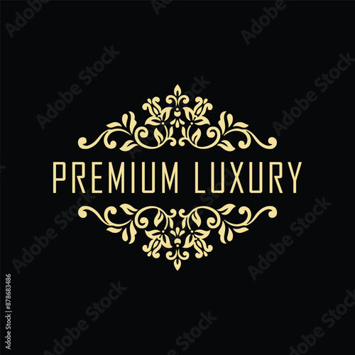 Luxury logotype elegant logo vector 