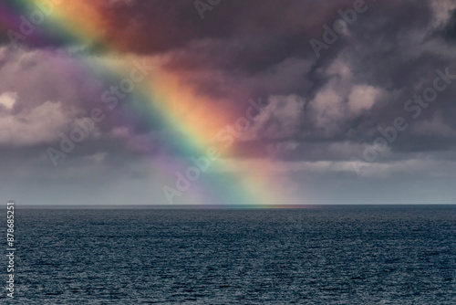 rainbow over the sea