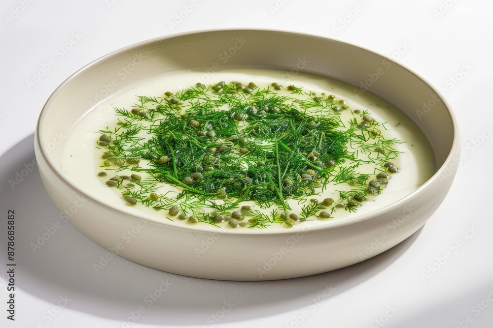Dill Creme Fraiche with Crunchy Capers and Zesty Citrus Dill Creme Fraiche with Crunchy Capers and Zesty Citrus