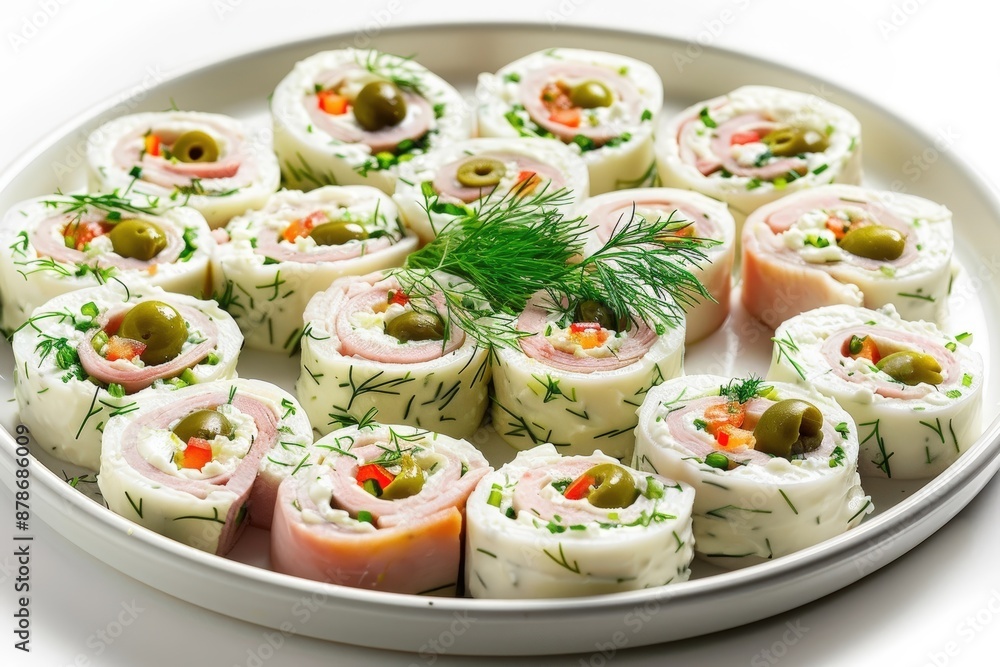 Flavorful Dill Deli Rolls with Fresh Dill and Pimento Olives Flavorful Dill Deli Rolls with Fresh Dill and Pimento Olives